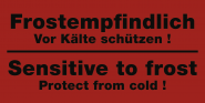 Frostempfindlich - Vor Kälte schützen!, Papier, 140x70 mm, 1000 Stück/Rolle 