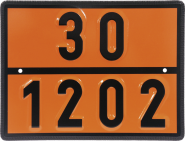 Einstoff-Warntafel für Dieselkraftstoff/Heizöl, UN 30/1202, Stahl, 400x300 mm 
