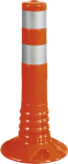 Flexipfosten orange mit reflekt. Streifen, Polyurethan, Ø 80 mm, Höhe 750 mm 