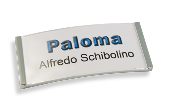 Paloma Win (Polar®) Metall-Optik chrom galvanisiert, 30mm hoch 