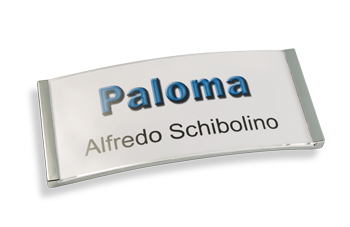 Paloma Win (Polar®) Metall-Optik chrom galvanisiert, 34mm hoch 