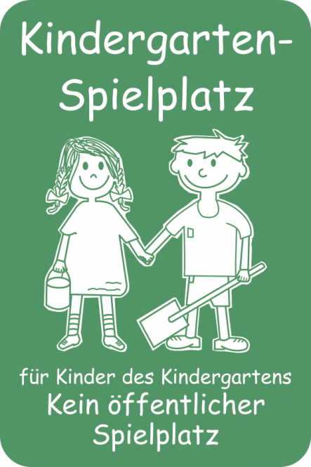 Kindergarten-Spielplatz ..., Alu, 400x600 mm 